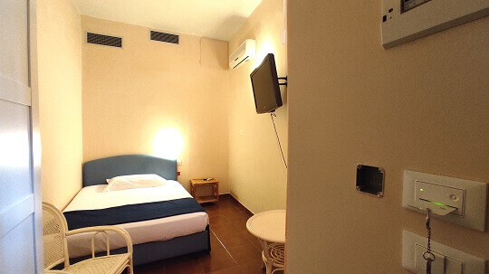 panorama image double comfort room french hotel rita major florence italy